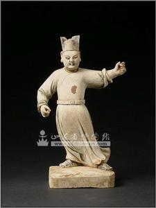 木雕左手牽馬俑 木雕左手牽馬俑