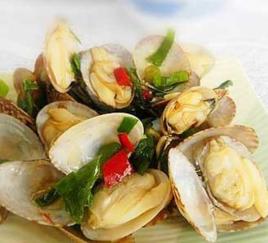 蔥油花蛤 蔥油花蛤