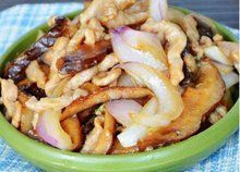 洋蔥香菇炒肉絲 洋蔥香菇炒肉絲