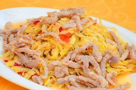 炒肉絲白菜 炒肉絲白菜