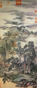 清王原祁江鄉春曉圖 清王原祁江鄉春曉圖