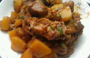 南瓜豆豉炒排骨
