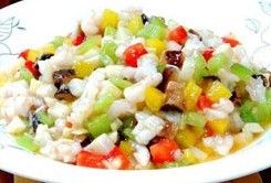 五彩炒蝦松 五彩炒蝦松