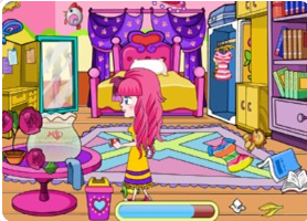 小可愛收拾房間