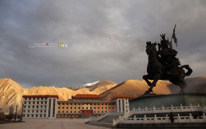 玉樹格薩爾王塑像