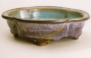 鈞窯玫瑰紫釉海棠形洗 鈞窯玫瑰紫釉海棠形洗