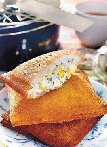 炸可樂餅土司 炸可樂餅土司