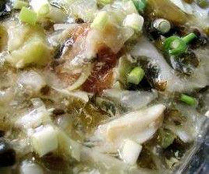 雪菜蟹粉燴白玉 雪菜蟹粉燴白玉