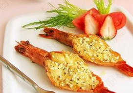 奶油香蒜烤明蝦