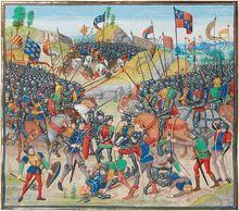 中世紀手抄本上的歐賴之戰
