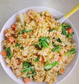 青菜火腿炒飯 青菜火腿炒飯