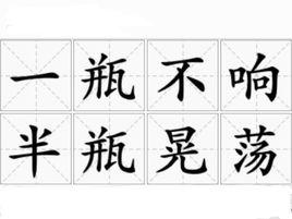 一瓶不響,半瓶晃蕩 一瓶不響,半瓶晃蕩