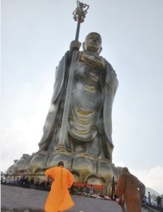 九華山地藏菩薩銅像 