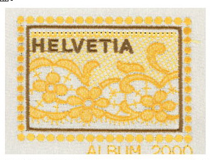 瑞士航空刺繡郵票
