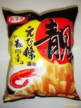 各種牌子的蝦條
