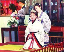 圖為秦若兮正在行笄禮