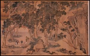 明仇英東林圖 明仇英東林圖