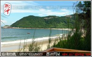 西沖海邊旅遊情人島