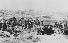 平型關戰鬥中八路軍戰士與日軍展開肉搏