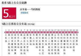 焦作公交5路 焦作公交5路