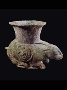 [晉國]兔尊。晉侯墓地出土。