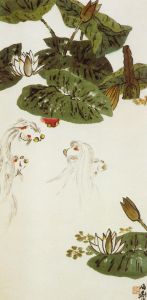 金魚睡蓮圖 金魚睡蓮圖