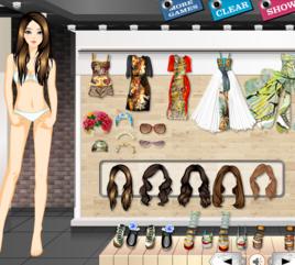 印花長裙子 印花長裙子