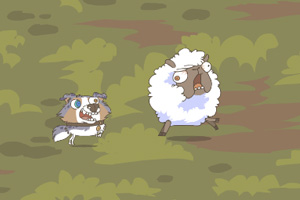 壞狗逗羊玩 壞狗逗羊玩