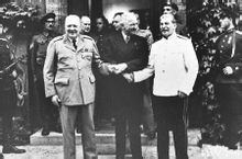 1945年7月，英美蘇三國首腦在波茨坦
