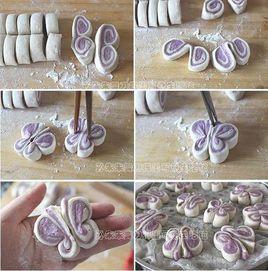 紫薯雙色蝴蝶卷 紫薯雙色蝴蝶卷