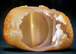 清乾隆桐蔭仕女玉山 清乾隆桐蔭仕女玉山