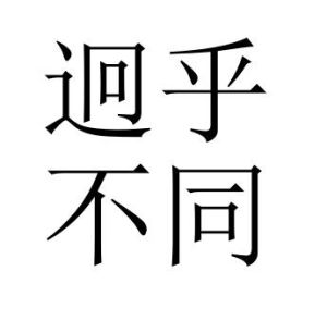 迥乎不同 迥乎不同