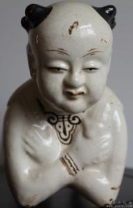 宋磁州窯臥童 宋磁州窯臥童