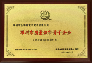 質量強市骨幹企業稱號