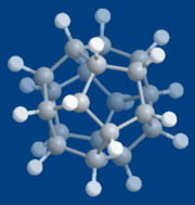 （圖）人工合成的正十二面體烷C20H20