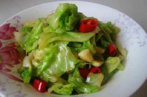 清炒甘藍 清炒甘藍