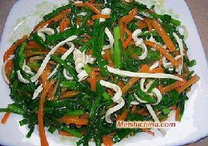 韭菜炒喉絲 韭菜炒喉絲