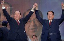1996年和郝柏村搭檔參選台灣地區正副領導人