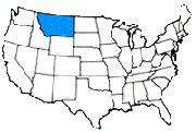 蒙大拿州地理位置