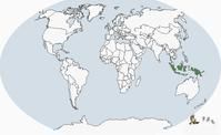 紐幾內亞秧雞分布圖