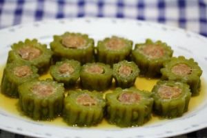 蒸釀苦瓜圈 蒸釀苦瓜圈