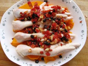 豉椒南瓜蒸鳳爪 豉椒南瓜蒸鳳爪