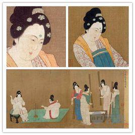 搗練圖卷 搗練圖卷