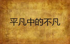 平凡中的不凡 平凡中的不凡