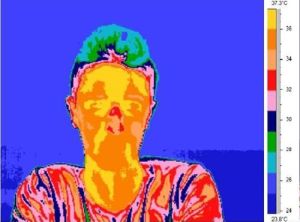 使用溫度記錄法獲得的人體熱影像