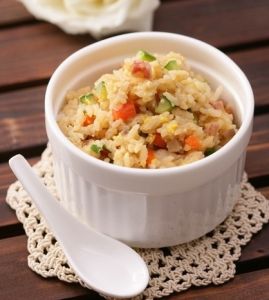 蛋花臘腸蘑菇飯 蛋花臘腸蘑菇飯