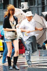 8月2日台北街頭暴雨狂風