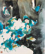 張大千人物畫作