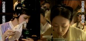 黛玉吐口水對比圖