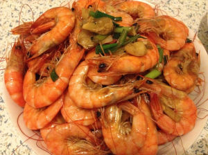 炒明蝦